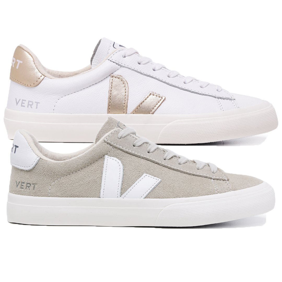 Compre 1 Leve 2 Pares Campo Suede Natural White e Campo White Platine