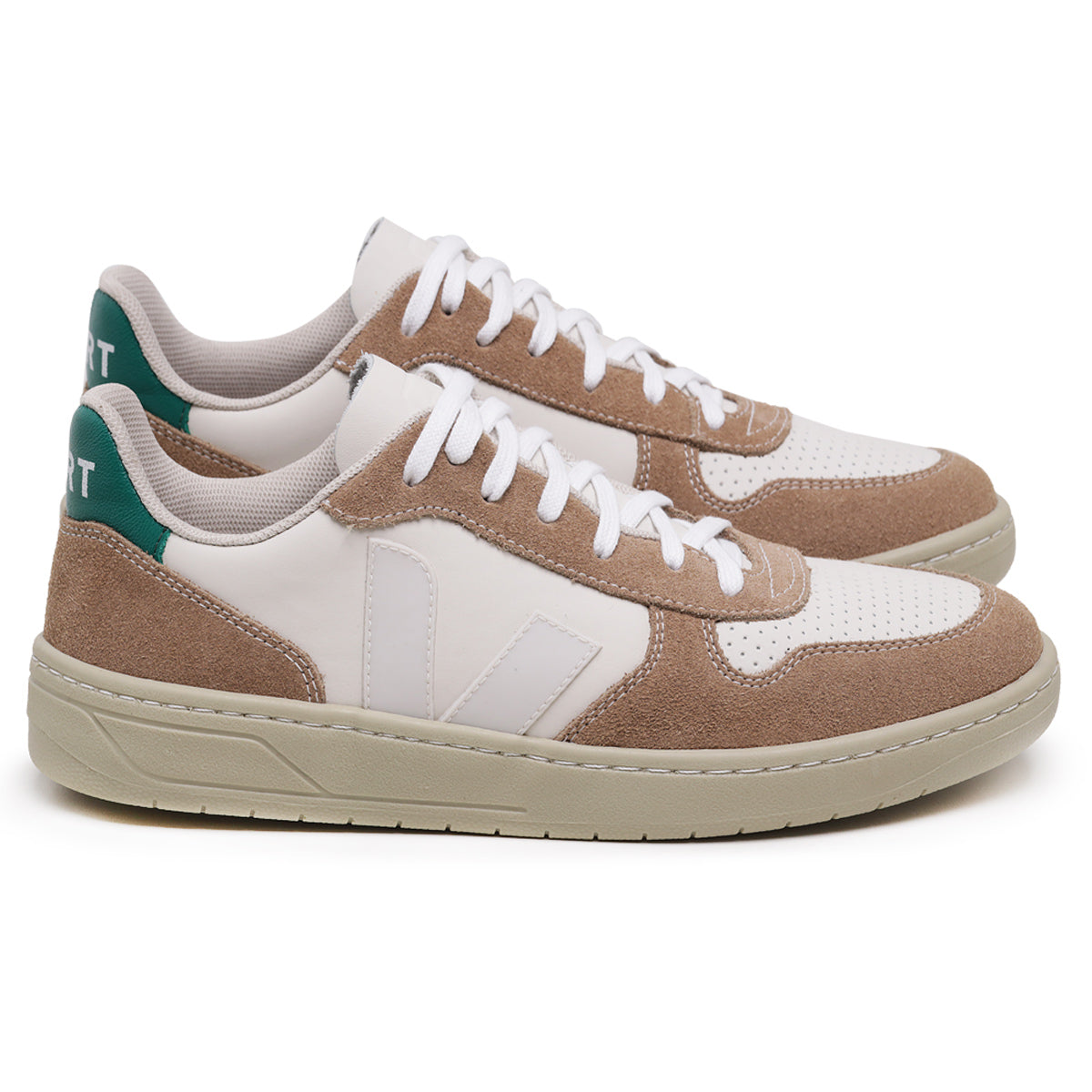 TÊNIS VERT V-10 CHROMEFREE EXTRA WHITE SAHARA EMERAUDE