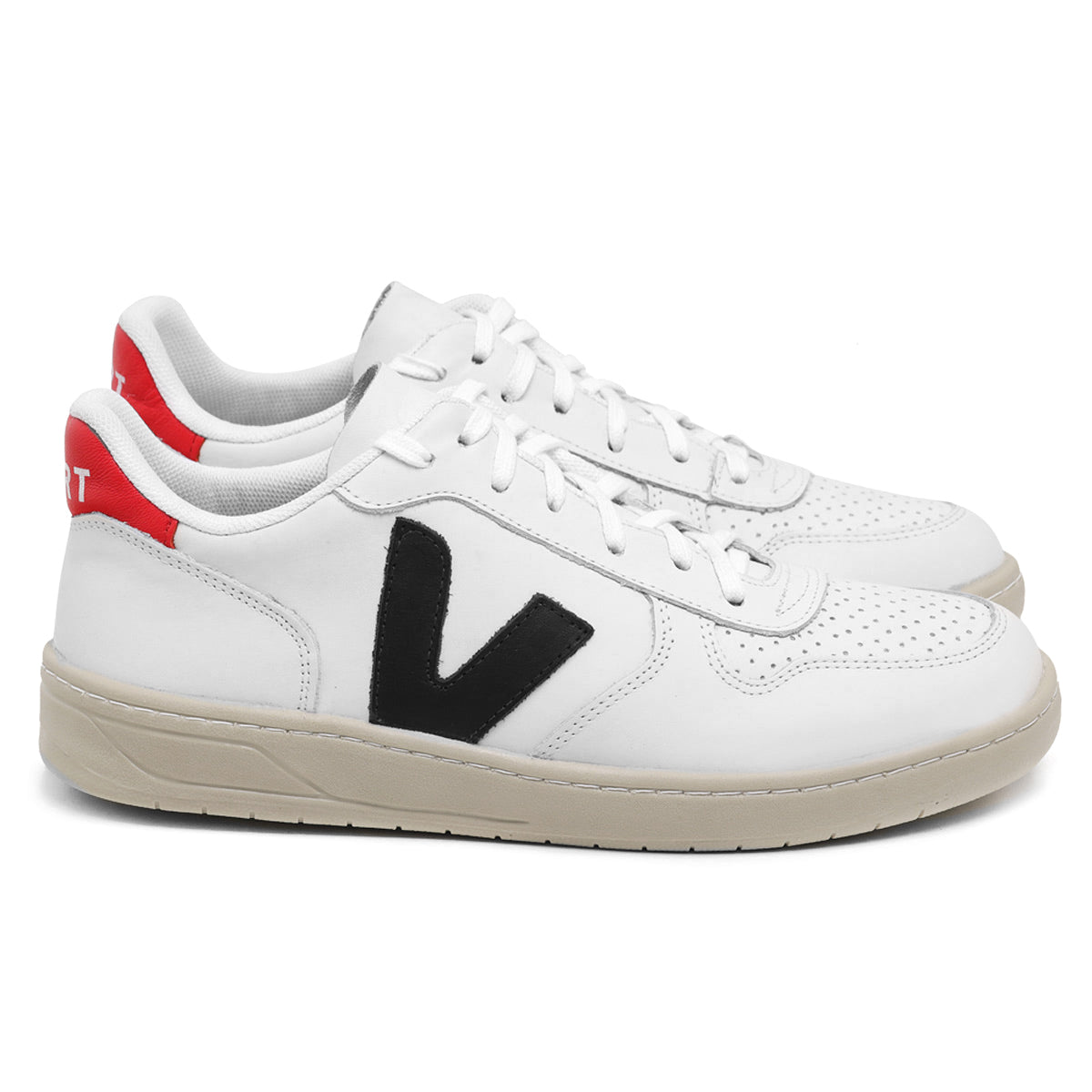 TÊNIS VERT V-10 COURO EXTRA WHITE NAUTICO PEKIN