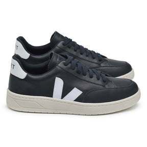 TÊNIS VERT V-12 COURO EXTRA BLACK WHITE