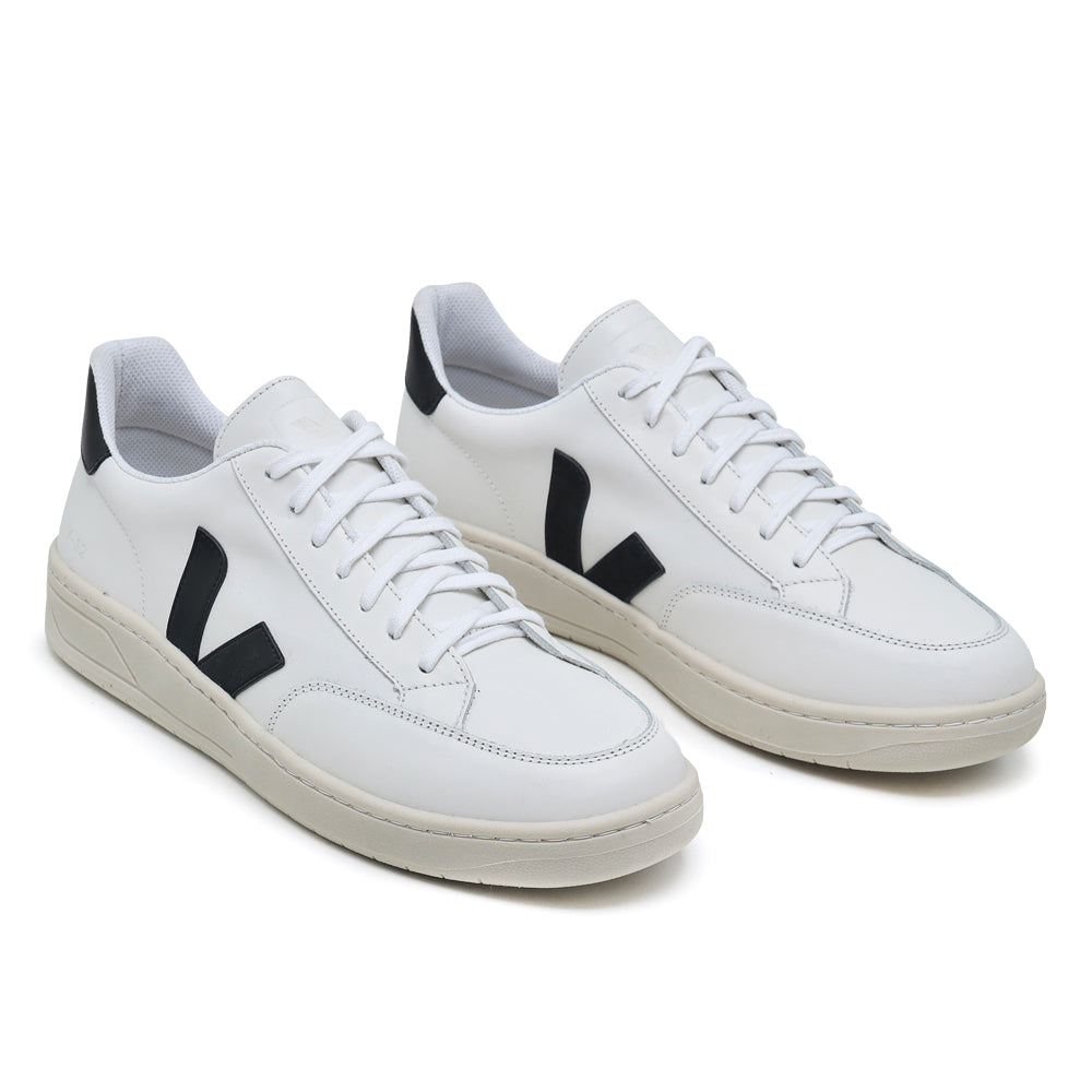 TÊNIS VERT V-12 COURO EXTRA WHITE BLACK