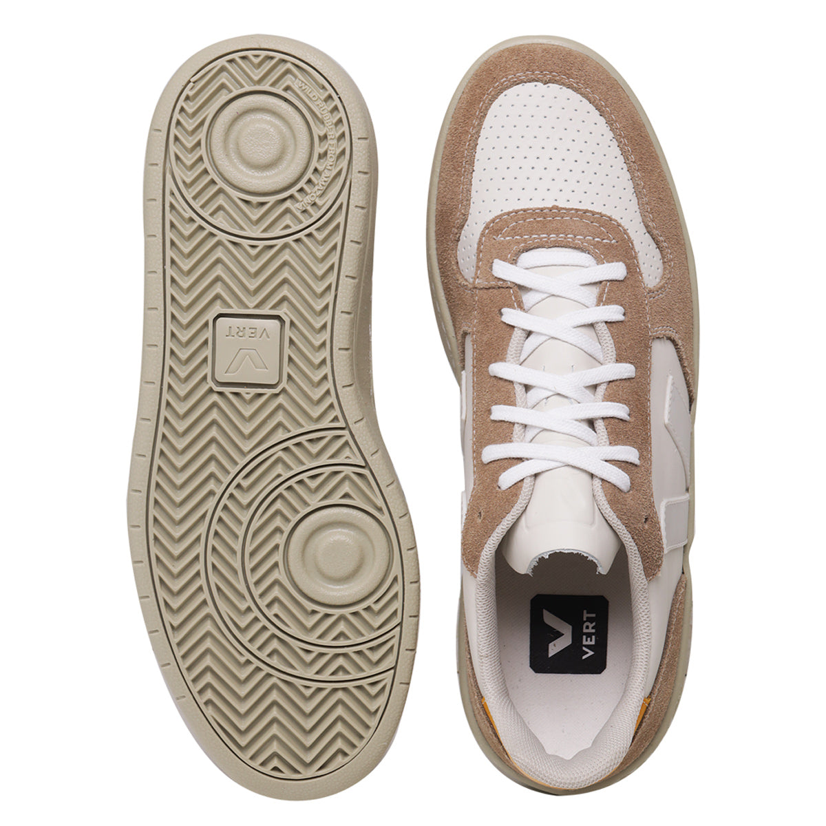 TÊNIS VERT V-10 CHROMEFREE EXTRA WHITE SAHARA OURO