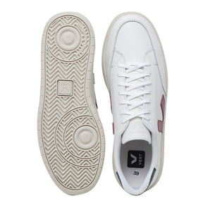 TÊNIS VERT V-12 COURO EXTRA WHITE MARSALA NAUTICO