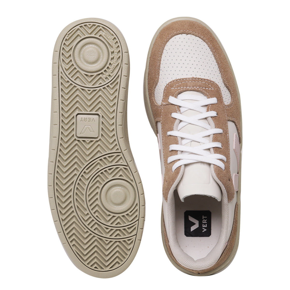 TÊNIS VERT V-10 ALVEOMESH WHITE BELLINI ALMOND