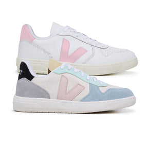 Compre 1 Leve 2 Pares V-10 Suede Multico Natural e V-10 White Babe