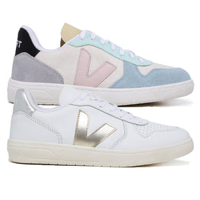 Compre 1 Leve 2 Pares V-10 Suede Multico Natural e V-10 White Platine Silver